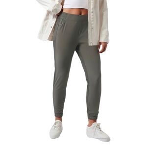 Athleta Textured Brooklyn Jogger Pants Mountain Olive 12